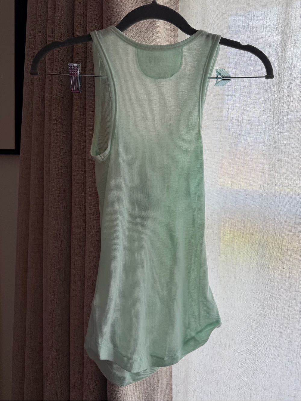 Mudd Light Mint Ribbed Henley Tank - Women - Picture 3 of 5